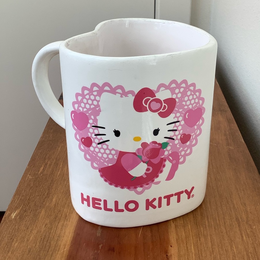 Hello Kitty Heart Shaped Mug